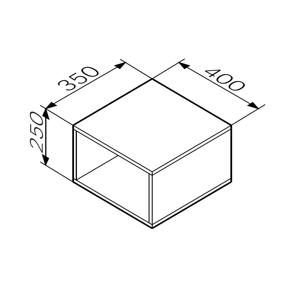 Ниша для хранения Am.Pm Func M8FOH0401WG 40x25 см, белый глянец