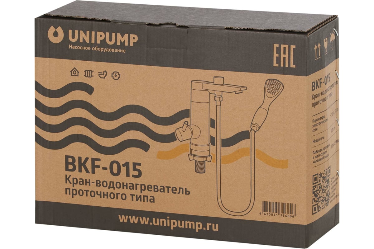 Кран-водонагреватель UNIPUMP проточного типа BKF-015 38709