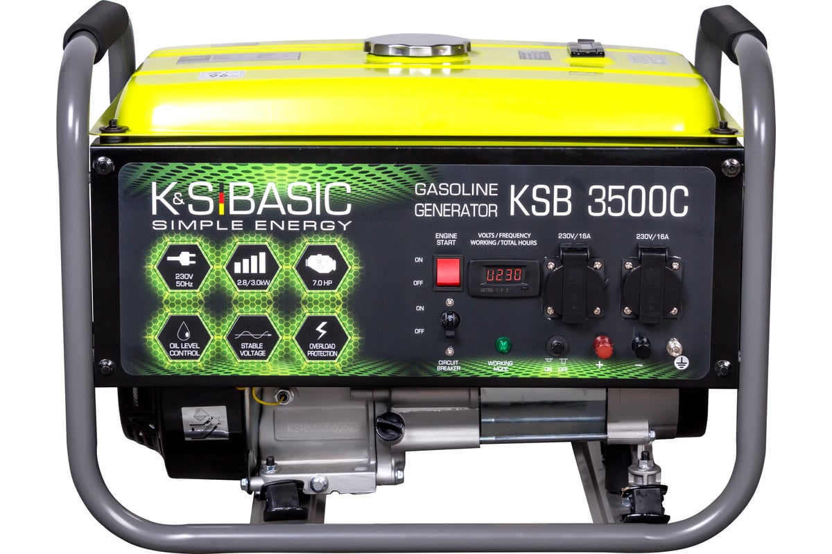 Бензиновый генератор K&S BASIC KSB 3500C