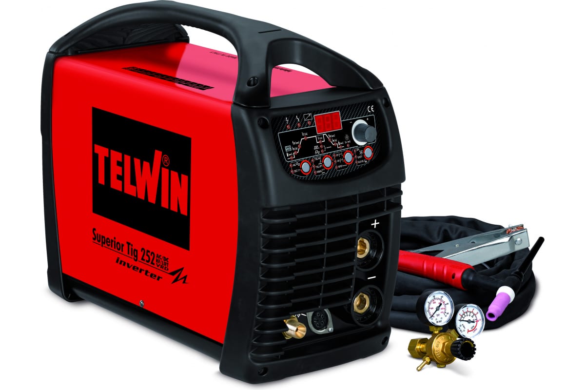 Сварочный аппарат Telwin SUPERIOR TIG 252 AC/DC HF/LIFT VRD + TIG ACC. 816117