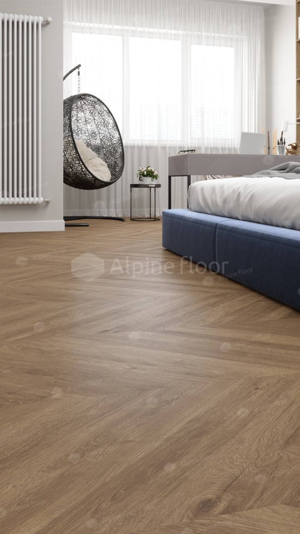 SPC ламинат Alpine Floor Easy Line Французская Елочка 1219,2x228,6x3 мм, ECO 3-25