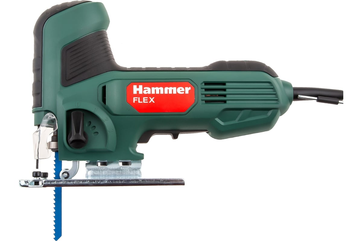 Лобзик Hammer Flex 660 Вт, 0-3000 ход/мин, 80 мм дерево, 8 мм металл, маятник LZK660T