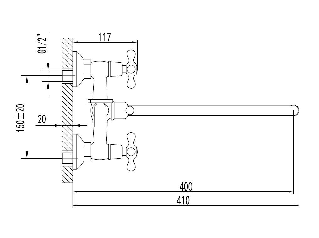 Смеситель универсальный Lemark Standard LM2151C