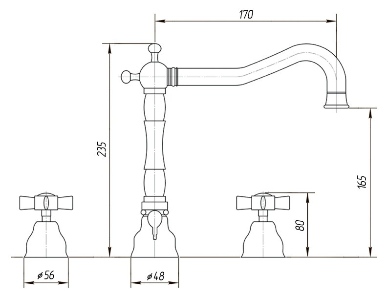 Смеситель для раковины Migliore Princeton ML.PRN-812.CR хром