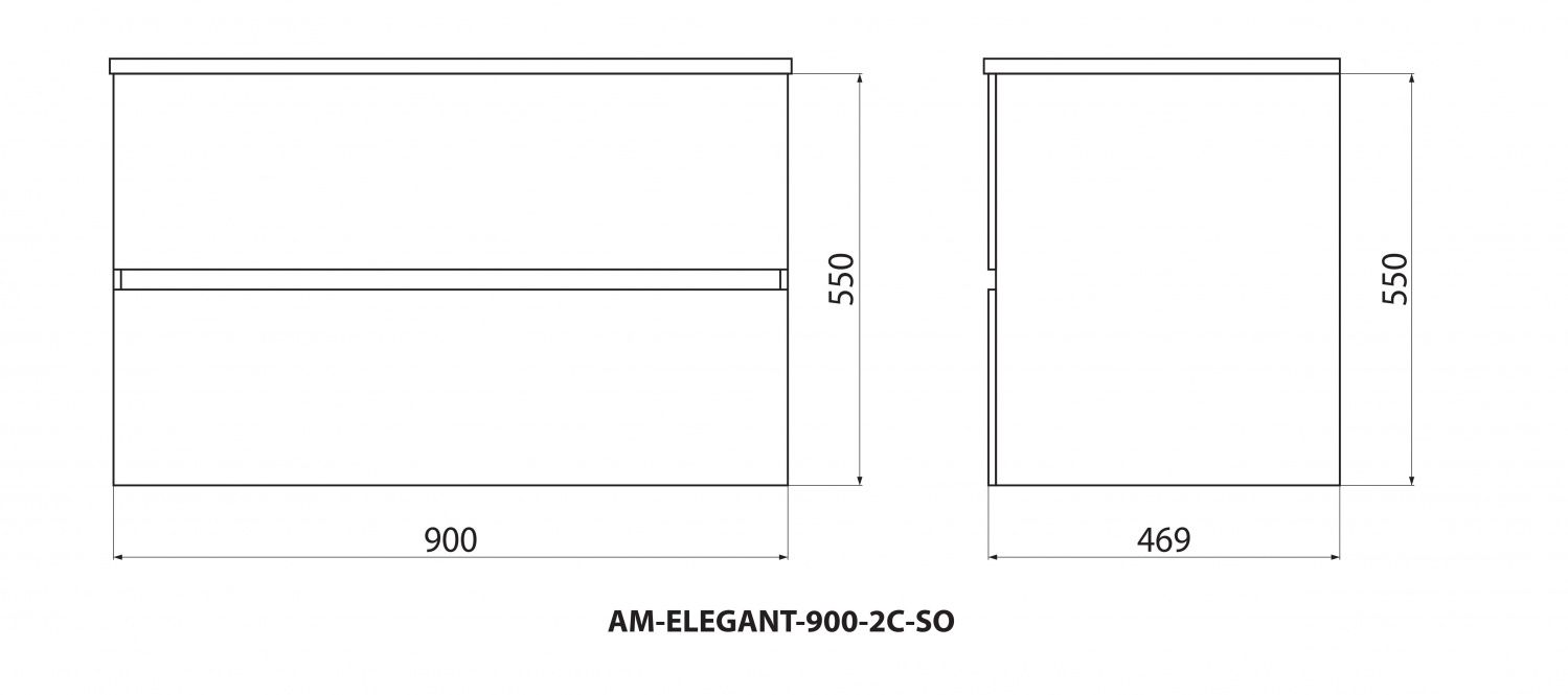 Мебель для ванной Art&Max Elegant 90 см, LED подсветка, белый матовый