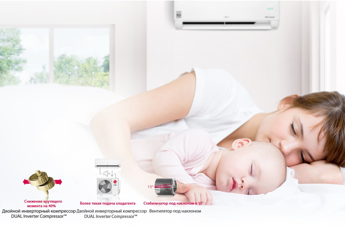 Сплит-система LG серия EVO MAX DC12RH.NSAR/DC12RH.UA3R комплект 64939671