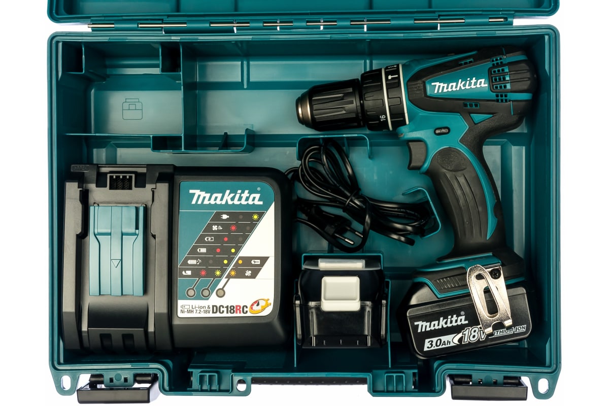 Аккумуляторная дрель Makita DHP456RFE