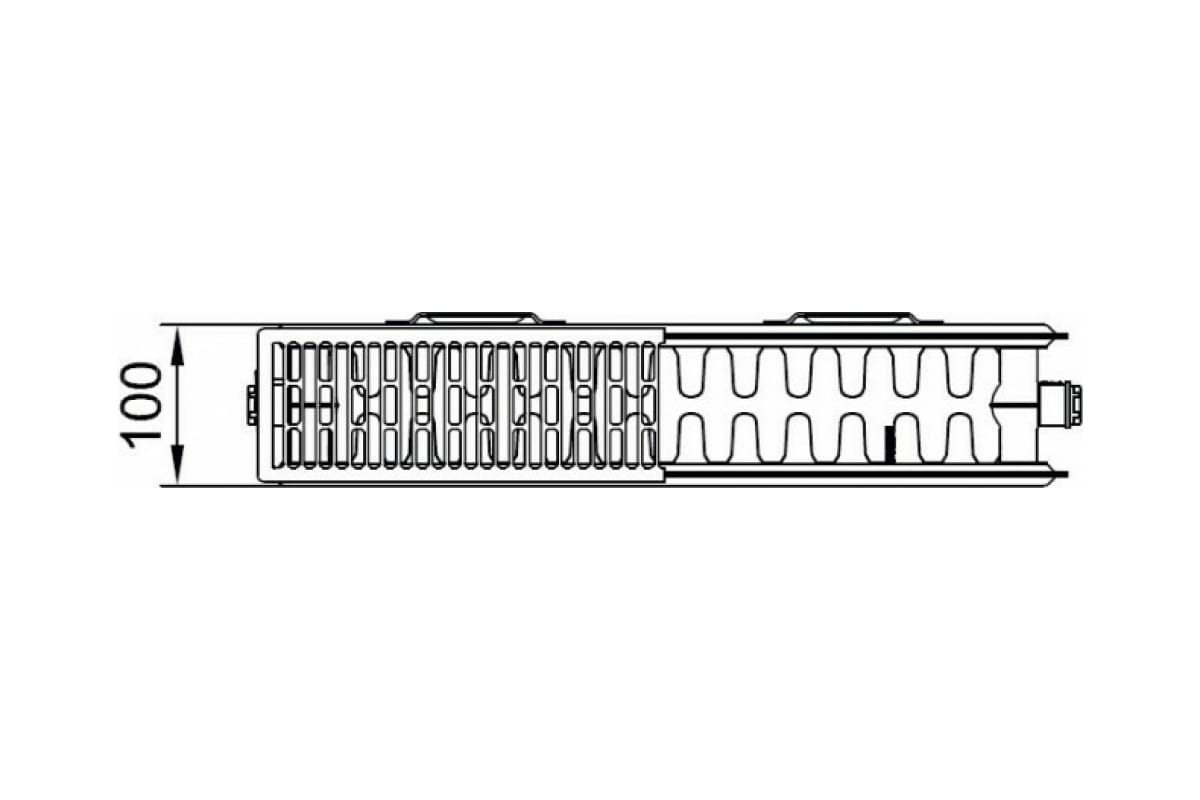 Радиатор Kermi otop FK0 22, 100х500х700, X2 Inside, RAL 9016 белый FK0220500701N2Y