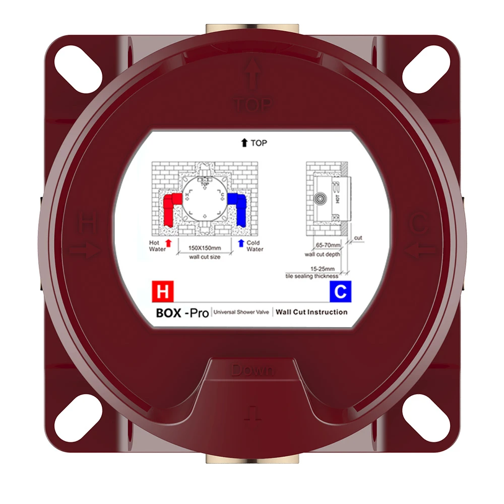 Смеситель для душа AQUAme AQM8802MB термостат, черный матовый