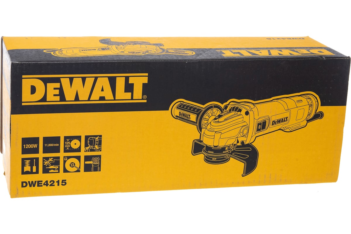 Угловая шлифмашина DeWalt DWE 4215