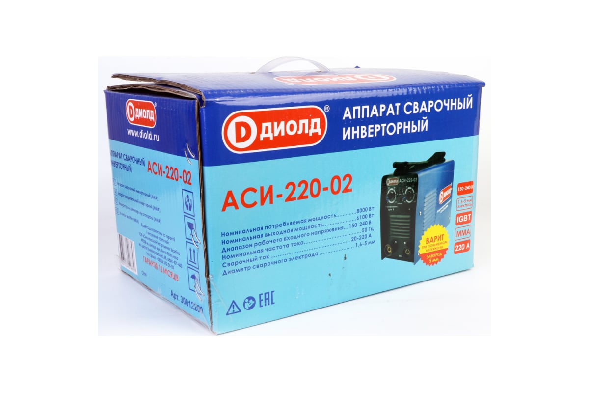 Сварочный аппарат Диолд АСИ 220-02 30012200