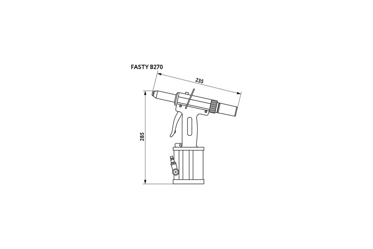 Пневмозаклепочник Fasty b270 05F-00B270