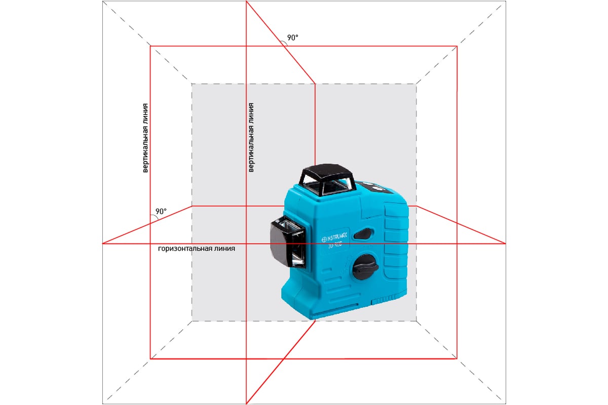 Построитель лазерных плоскостей Instrumax 3D RED IM0118