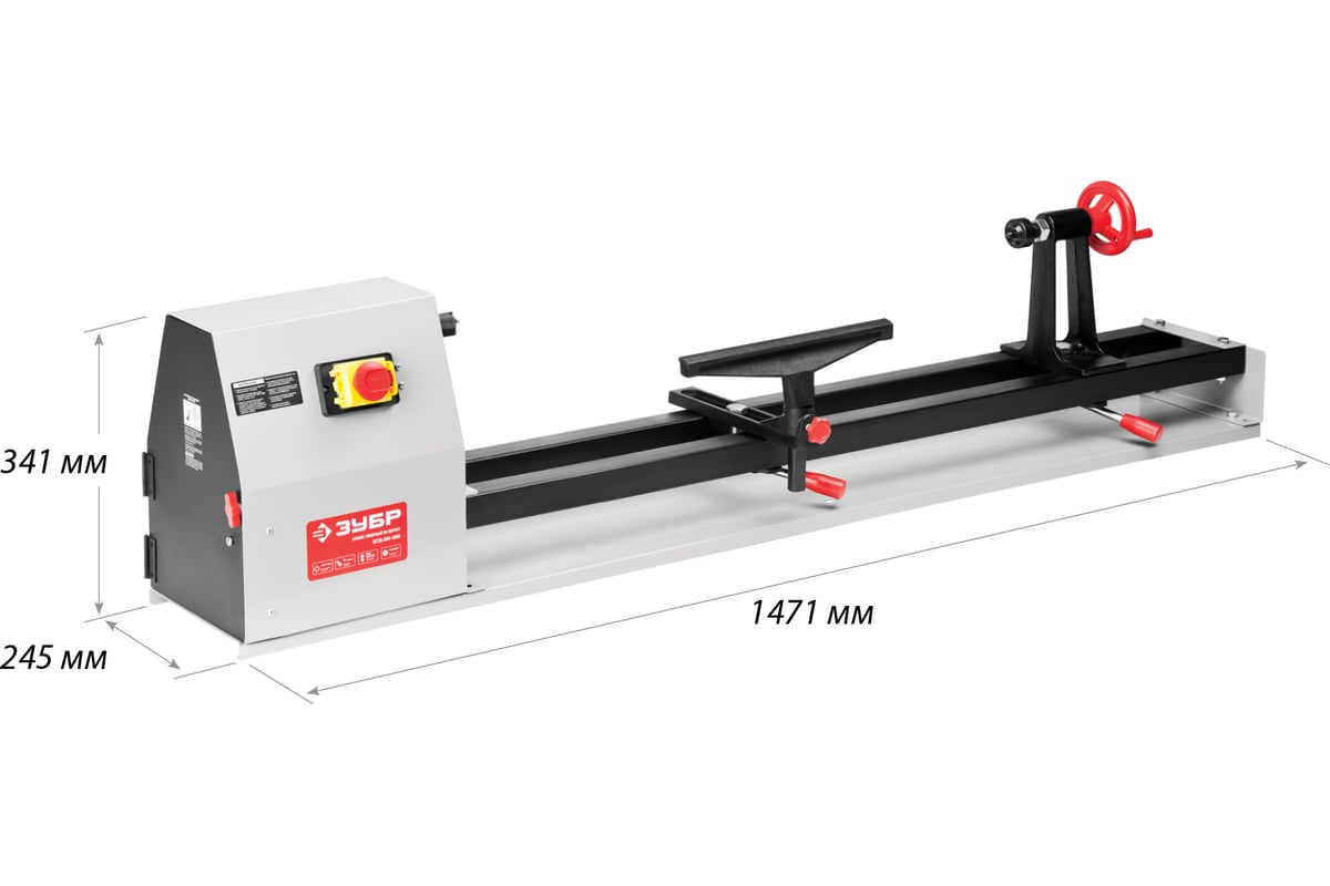 Токарный станок Зубр ЗСТД-350-1000