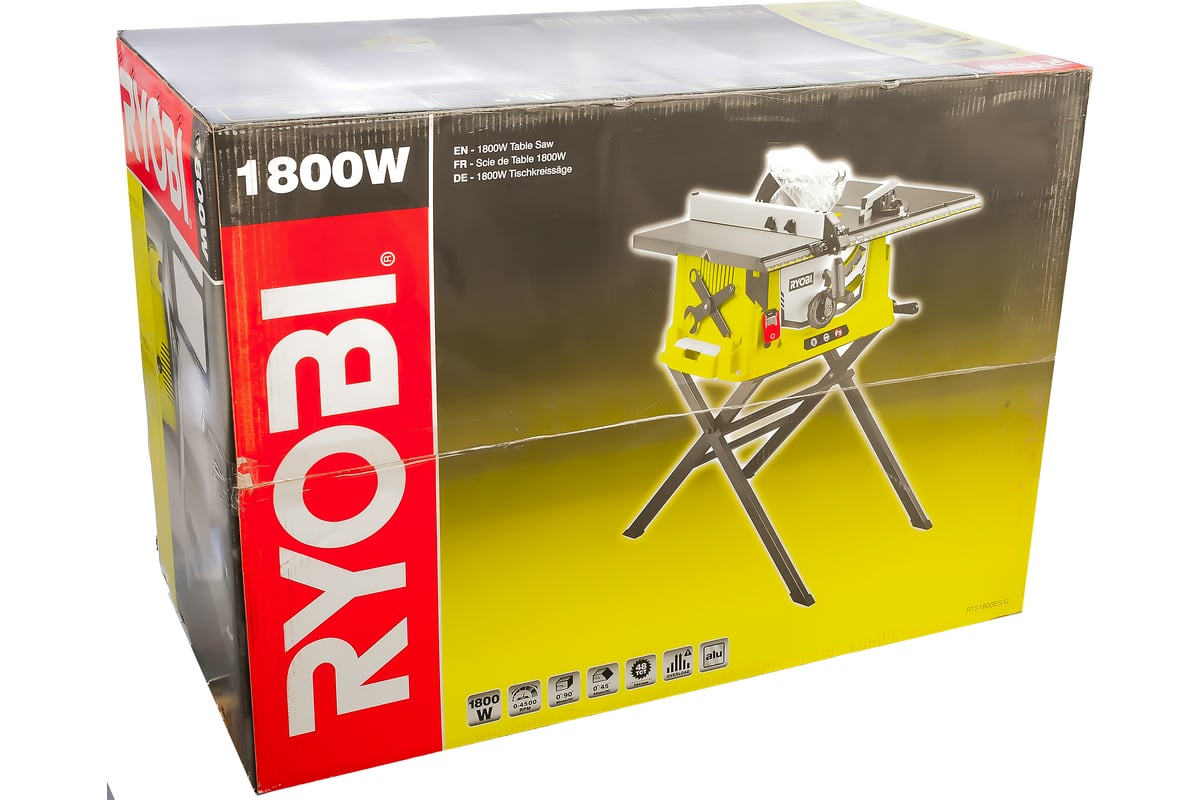 Распиловочный станок со станиной Ryobi RTS1800ES-G 5133002023