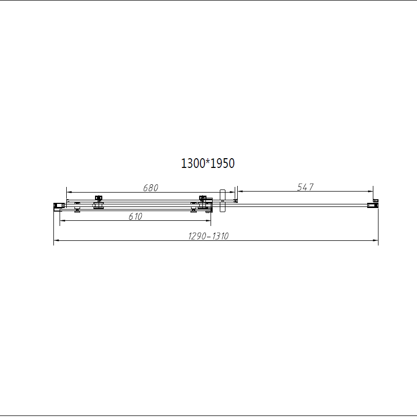 Душевая дверь Vincea Como-N VDS-4CN130CGB 130x195 черный, тонированная