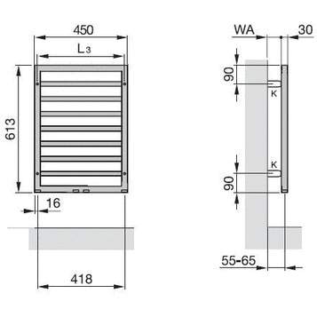 Полотенцесушитель водяной Zehnder Subway SUBI-060-045 Inox