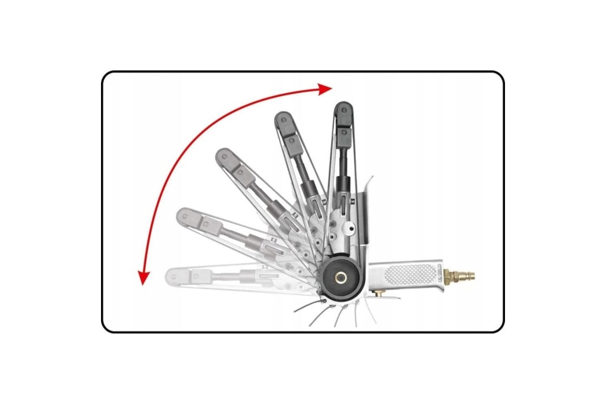 Ленточная пневмошлифмашина Yato 20x520мм YT-09742