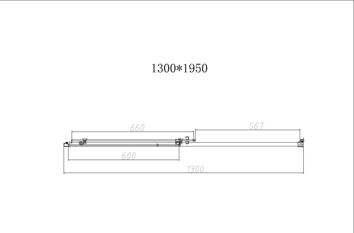 Душевая дверь Vincea Slim-N VDS-4SN130CLG 130x195 брашированное золото, прозрачная