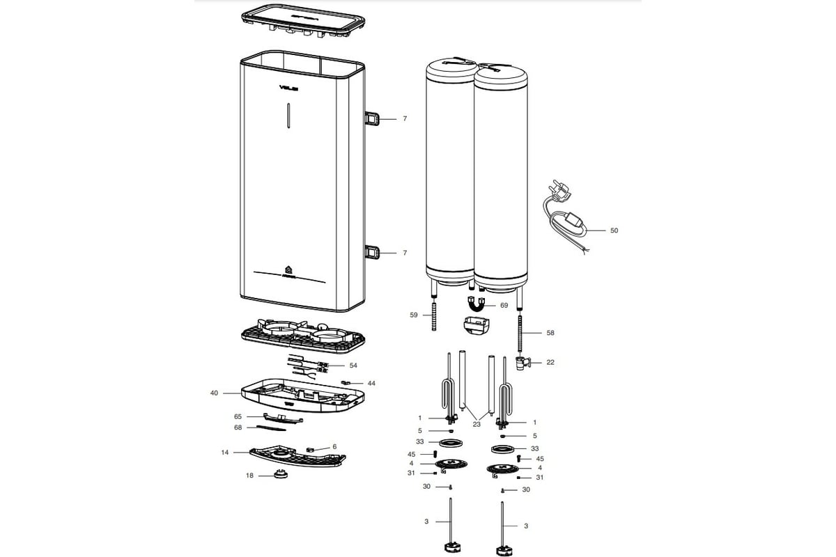 Водонагреватель Ariston VELIS TECH INOX R ABS 503700690