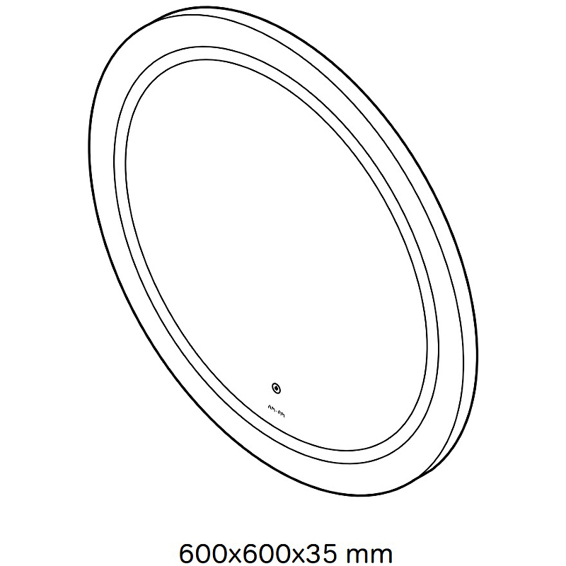 Зеркало Am.Pm X-Joy 60x60 см, с подсветкой M85AMOX0601WG