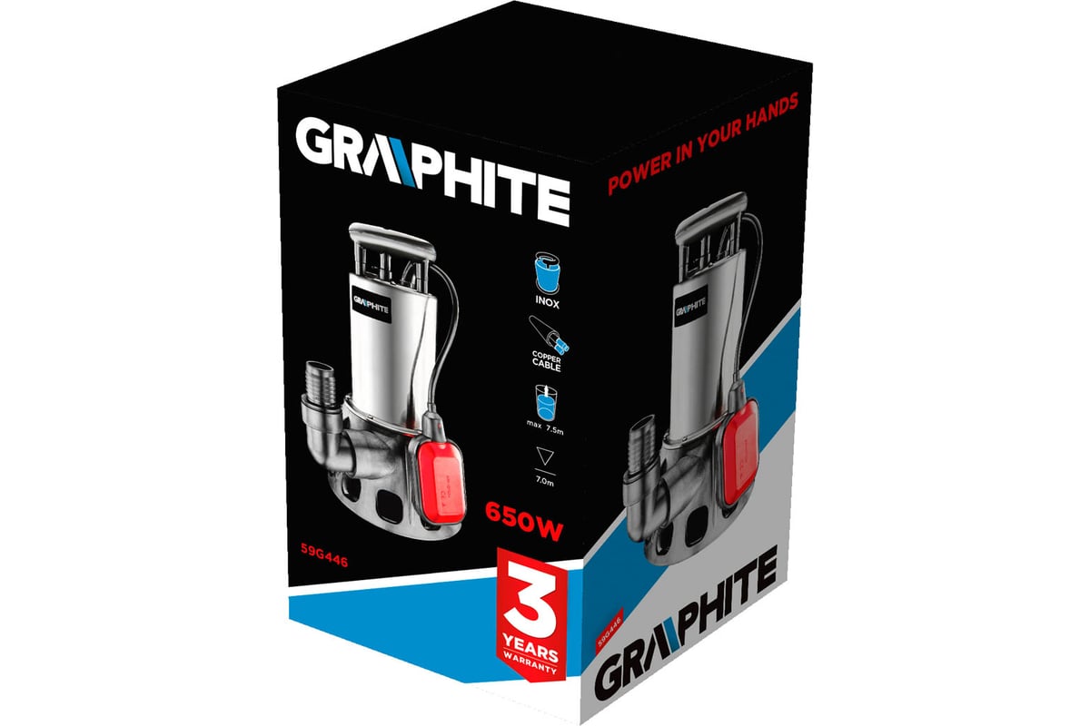 Погружной насос Graphite 59G446