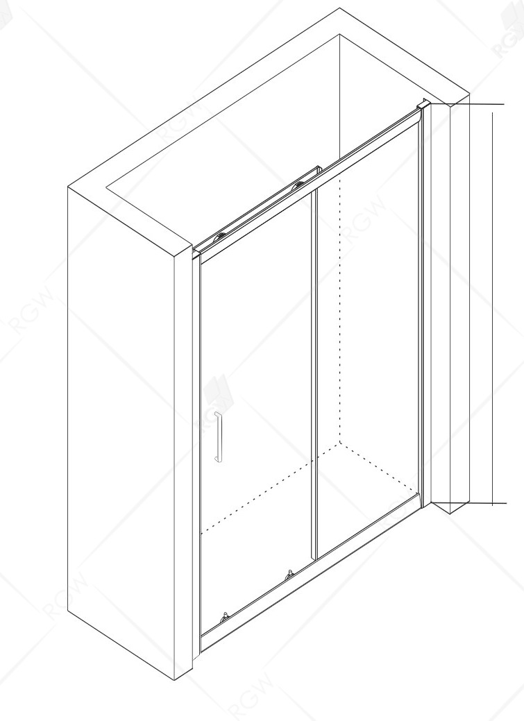 Душевая дверь RGW Classic CL-14 130x185 прозрачное, хром