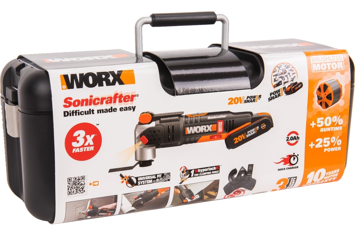 Аккумуляторный бесщеточный реноватор Worx WX693