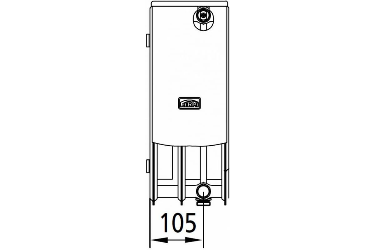 Радиатор Kermi otop FTV 33, 155х300х1200, X2 Inside, R, RAL 9016 белый FTV330301201R2Z