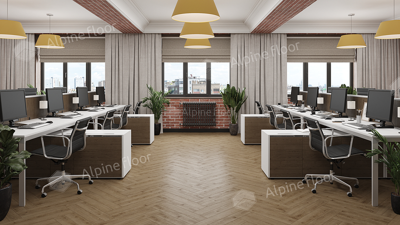 Ламинат Alpine Floor Herringbone 12 Pro Дуб Прованс 606x101x12 мм, LF106-7A