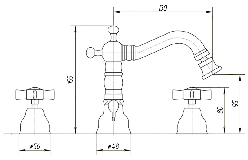 Смеситель для биде Migliore Princeton ML.PRN-825.DO золото