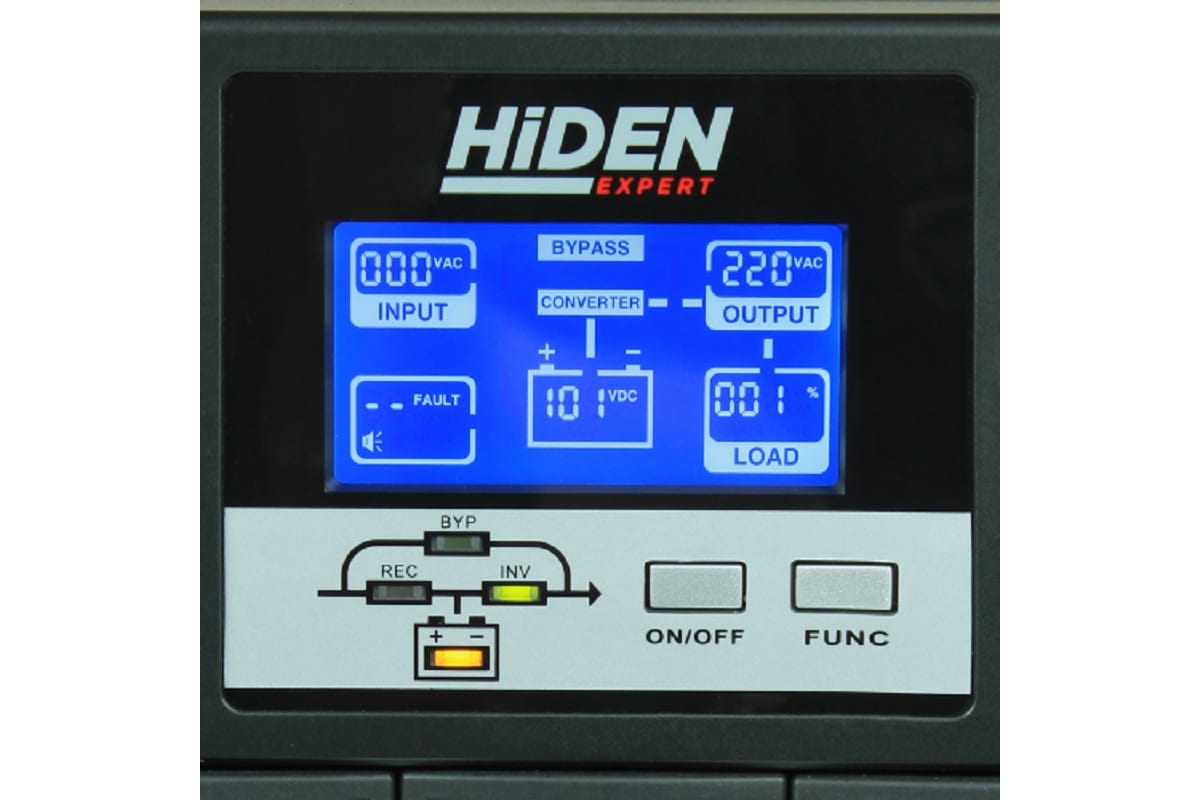 Источник бесперебойного питания Hiden EXPERT 3 kVA/2,7 kW, 8хАКБ внешние, 96В, ЗУ 10А UDC9203H-96