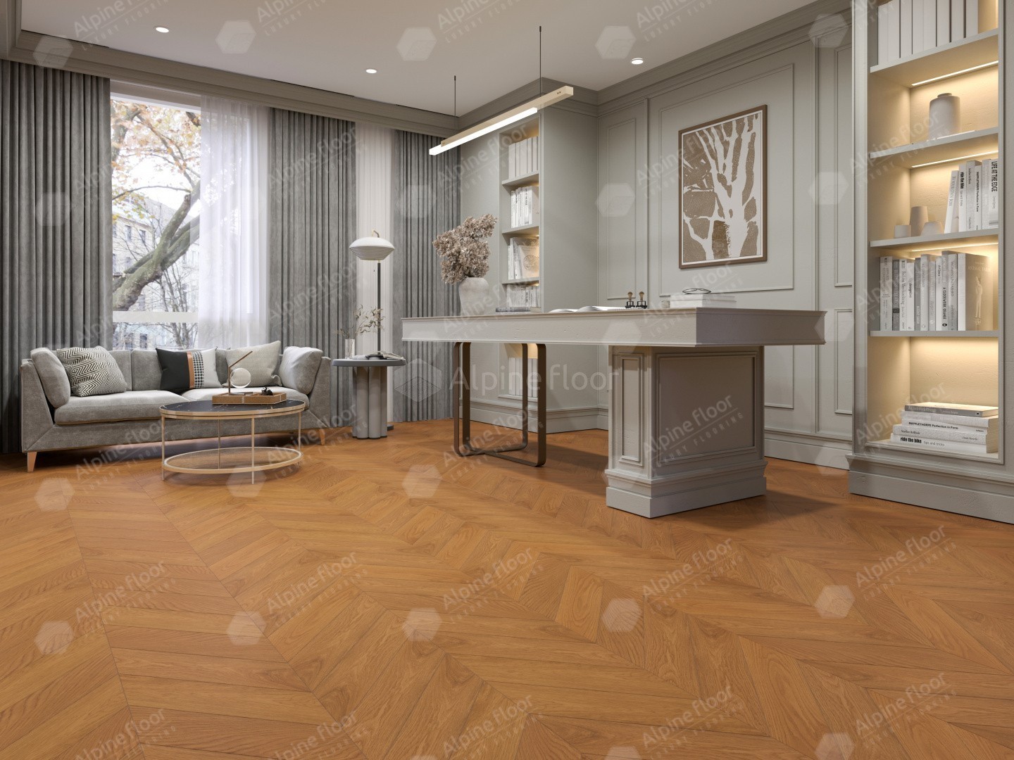 Инженерная доска Alpine Floor Chateau Дуб Кальвадос 600x120x12 мм, EW203-07