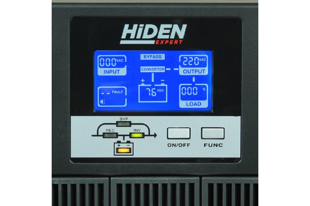 Источник бесперебойного питания Hiden EXPERT 1 kVA/0,8 kW, 2хАКБ внешние, 24В, ЗУ 10А UDC9201H-24