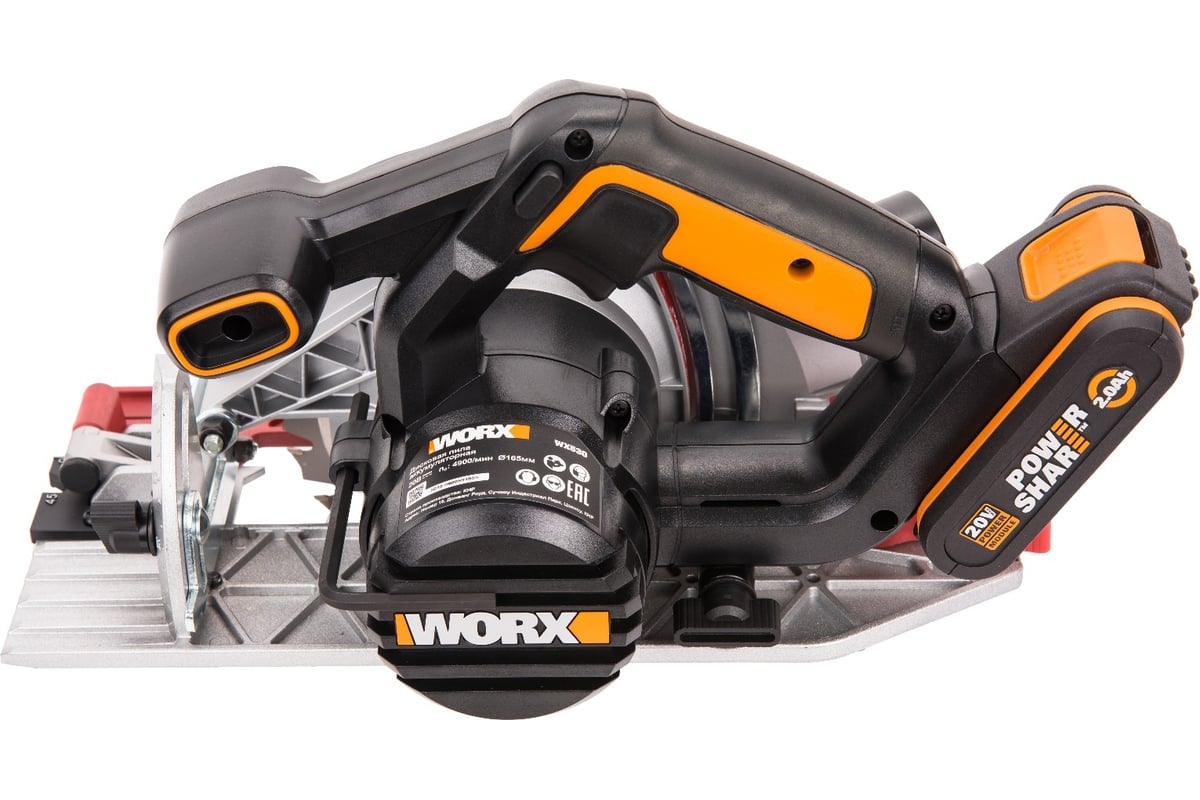 Дисковая аккумуляторная пила Worx WX530