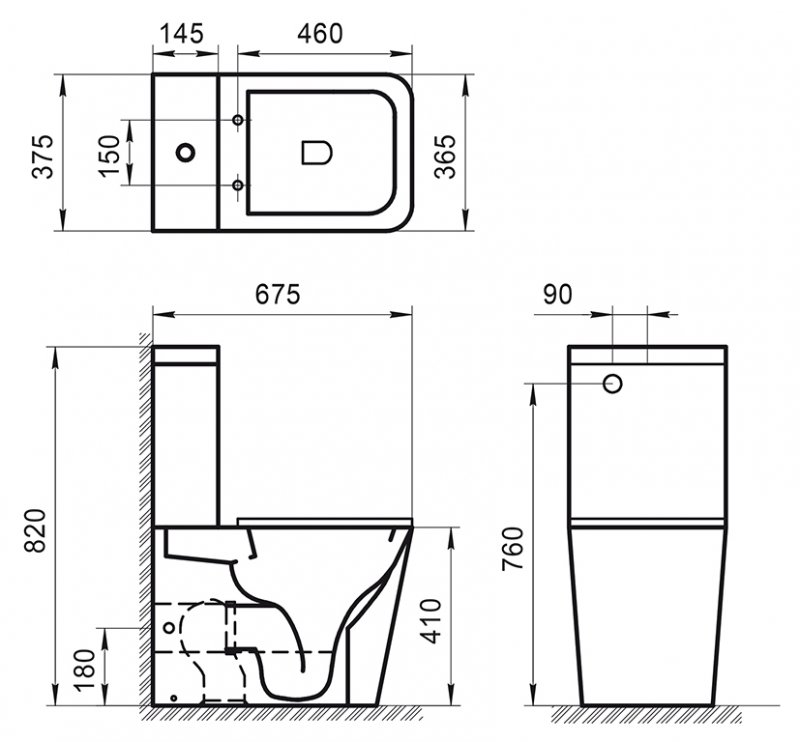 Бачок для унитаза BelBagno Ardente-R BB02093T