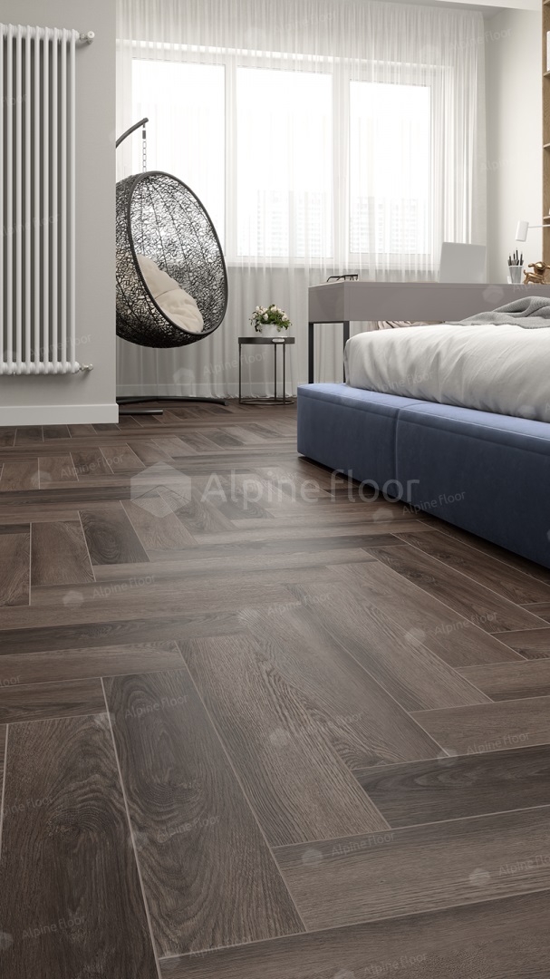 SPC ламинат Alpine Floor Parquet Light Фафнир 600x125x4 мм, ECO 13-16B