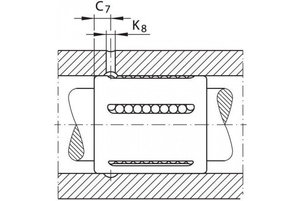 Линейный подшипник TECHNIX KH1228PP