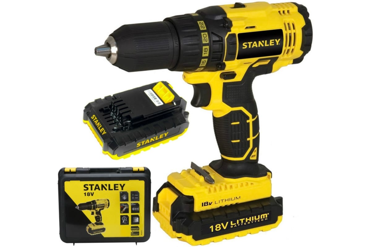 Дрель-шуруповерт Stanley SCD201D2K-RU