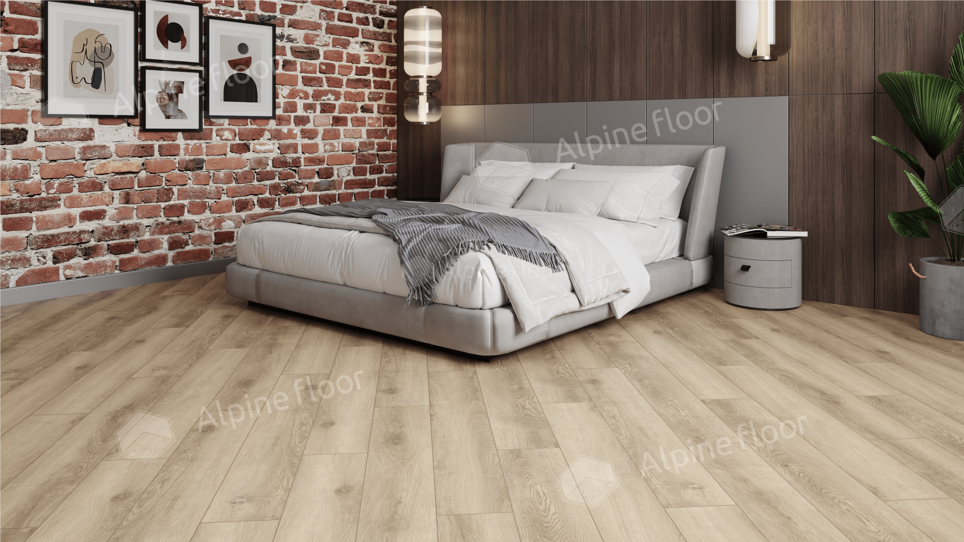 Ламинат Alpine Floor Aura Дуб Флоренция 1218x198x8 мм, LF100-7