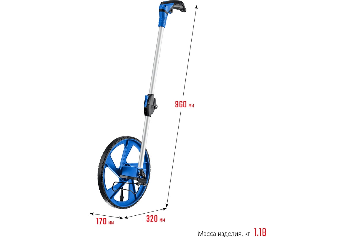 Измерительное колесо Зубр 9999 м 34880