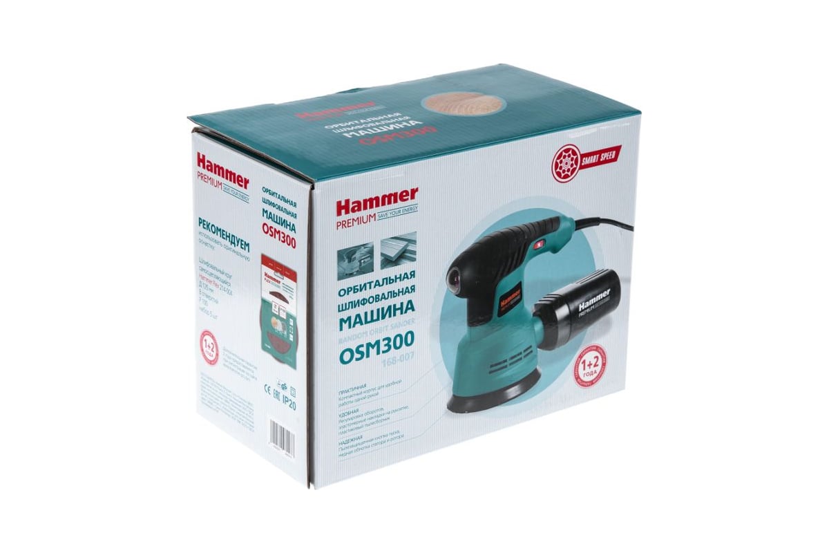 Орбитальная шлифовальная машинка Hammer OSM300 Premium 486843