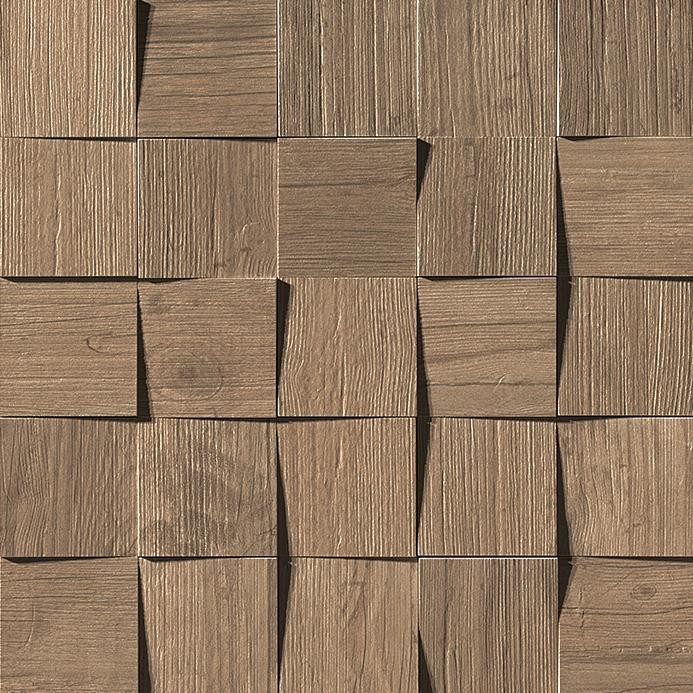 Керамогранит Atlas Concorde Axi Brown Chestnut Mosaico 3D 35x35 см, AMV8