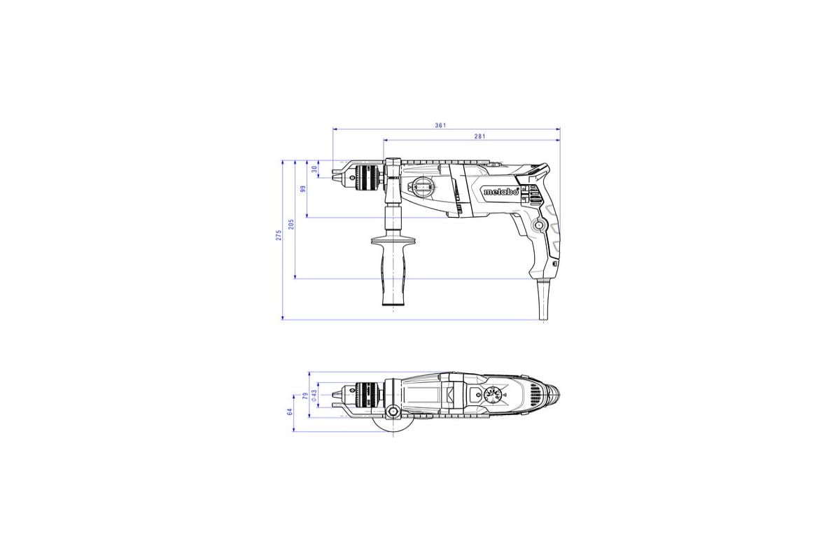 Ударная дрель Metabo SBE 780-2 600781000