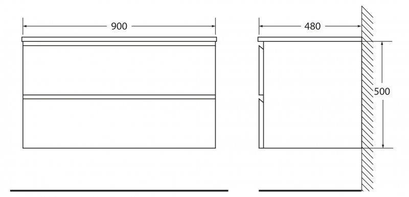 Мебель для ванной BelBagno Luce 90 см Stucco Cemento