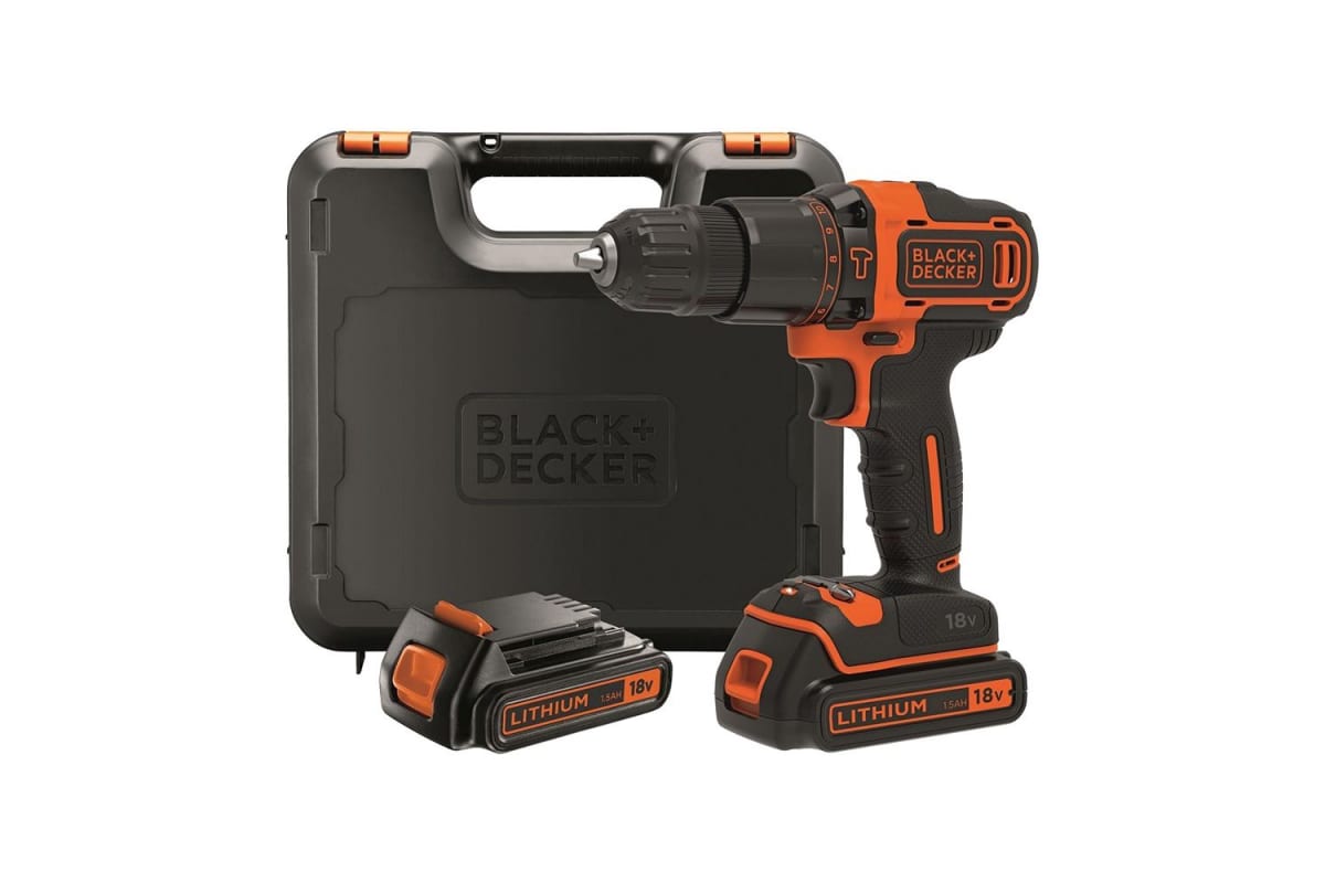 Ударная дрель-шуруповерт Black&Decker BDCHD18KB-XK