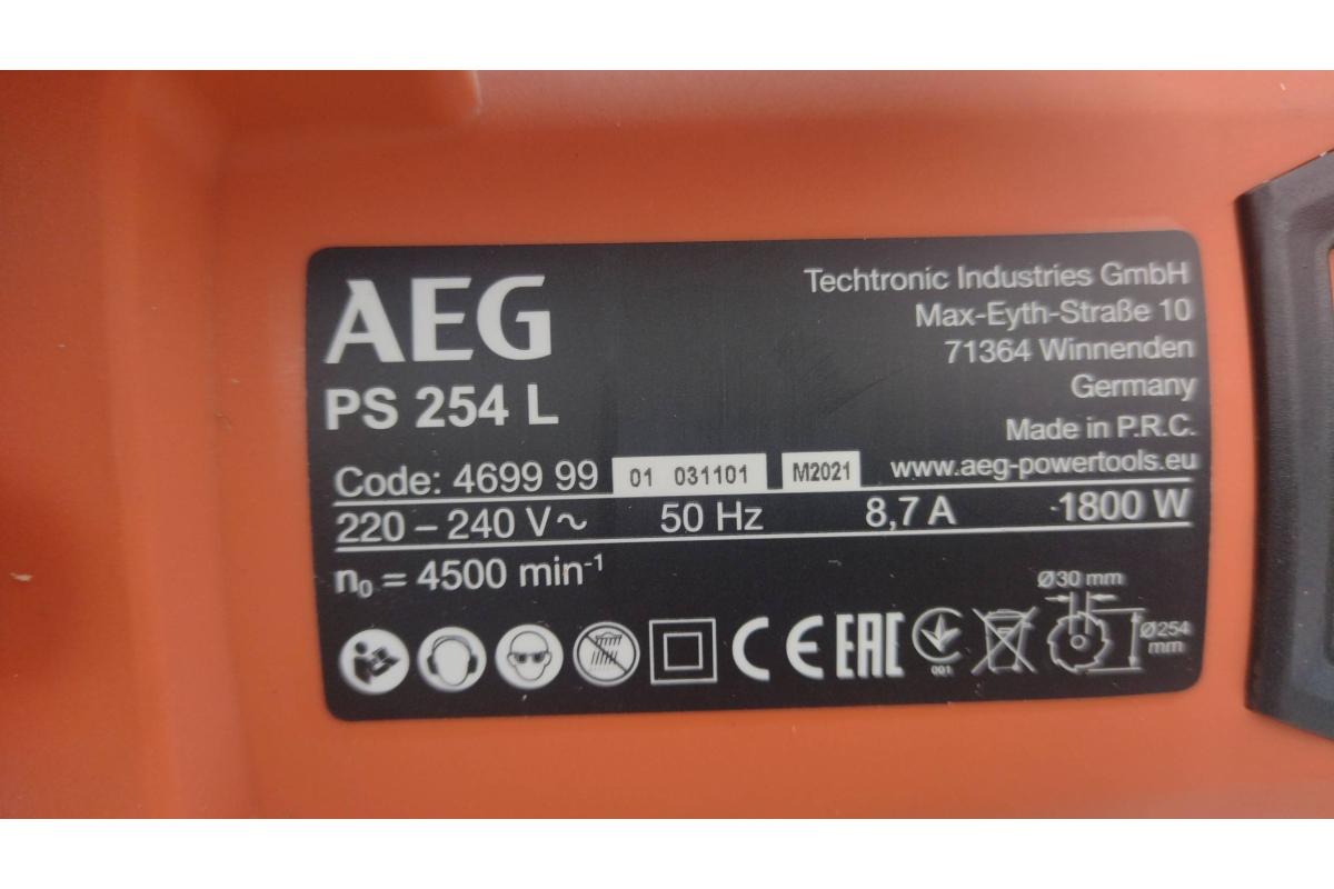 Торцовочная пила AEG PS 254 L 4935440670