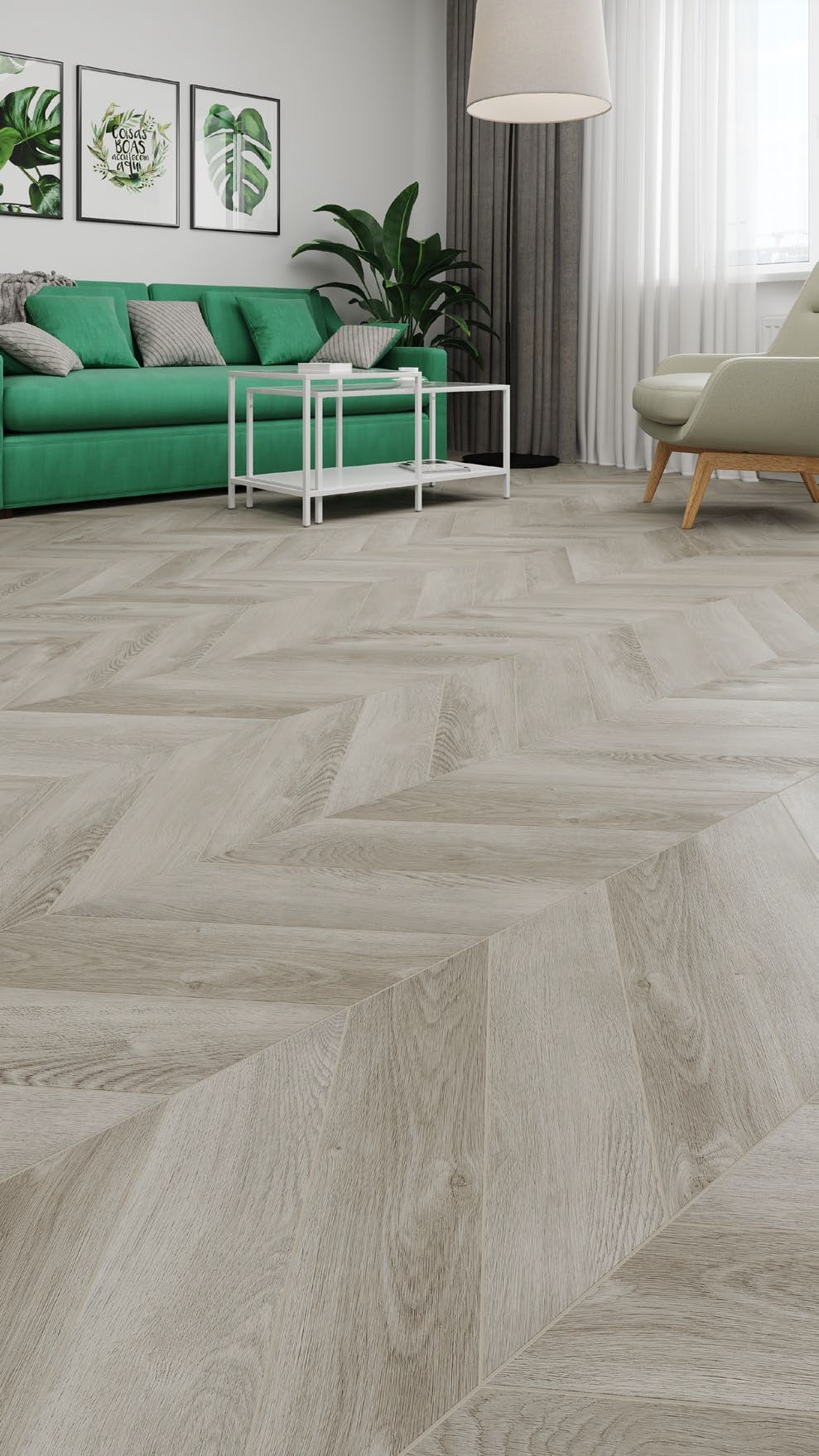 SPC ламинат Alpine Floor Chevron Alpine Дуб Фантазия 600x127x5 мм, ECO 18-1