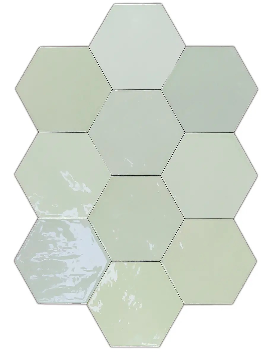 Плитка WOW Zellige Hexa Mint 10,8x12,4 см, 122083