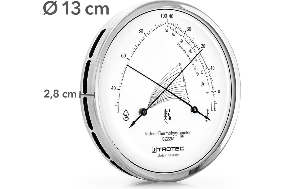 Механический термогигрометр Trotec BZ22M 3510205019